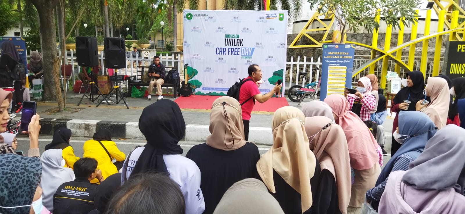 Perkuat minat Baca di Riau,  Unilak dan Dinas Perpustakaan Arsip Hadir di Area CFD